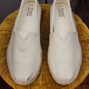 TOMS Off White Espadrilles